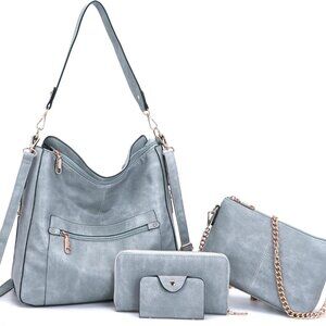 Large Crossbody Purses Set For Women Shoulder Tote Handbags Ladies Hobo Bags Wit